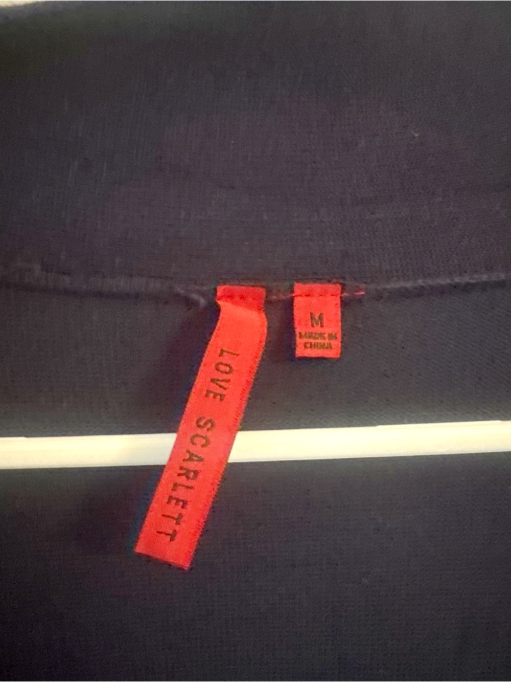 Love Scarlett Navy Open Front Longline Cardigan Gold Button Cuff Pockets M - Picture 7 of 9